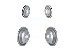 Vented Rotors; Front and Rear (18-25 Jeep Wrangler JL w/ 328mm Solid Rear Rotors)