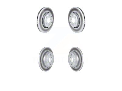 Vented Rotors; Front and Rear (18-25 Jeep Wrangler JL w/ 342mm Solid Rear Rotors)
