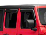 Ventguard Window Deflectors; Front and Rear; Smoked (18-25 Jeep Wrangler JL 4-Door)