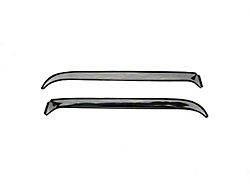 Ventshade Window Deflectors; Stainless Steel (97-06 Jeep Wrangler TJ)
