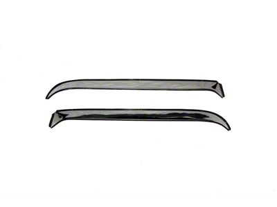 Ventshade Window Deflectors; Stainless Steel (97-06 Jeep Wrangler TJ)