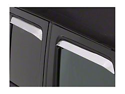 Ventshade Window Deflectors; Stainless Steel (07-18 Jeep Wrangler JK 4-Door)