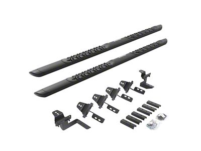 Go Rhino V-Series V3 Running Boards; Textured Black (07-18 Jeep Wrangler JK 4-Door)