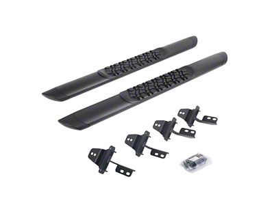 Go Rhino V-Series V3 Running Boards; Textured Black (07-18 Jeep Wrangler JK 2-Door)