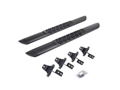 Go Rhino V-Series V3 Running Boards; Textured Black (18-25 Jeep Wrangler JL 2-Door)