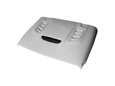 VIP Style Ram Air Hood; Unpainted (18-25 Jeep Wrangler JL)