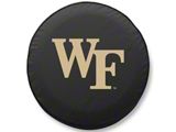 Wake Forest University Spare Tire Cover with Camera Port; Black (18-25 Jeep Wrangler JL)