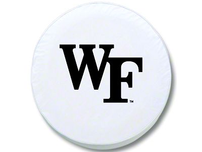 Wake Forest University Spare Tire Cover with Camera Port; White (18-25 Jeep Wrangler JL)