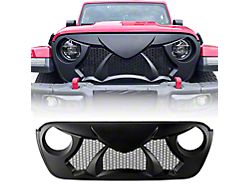 Warcraft Grille; Matte Black (18-26 Jeep Wrangler JL)