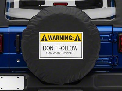 Warning, Don't Follow Spare Tire Cover with Camera Port (18-25 Jeep Wrangler JL)
