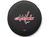 Washington Capitals Spare Tire Cover with Camera Port; Black (18-26 Jeep Wrangler JL)