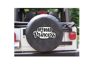 White Off-Road Princess Spare Tire Cover with Camera Port (18-25 Jeep Wrangler JL)
