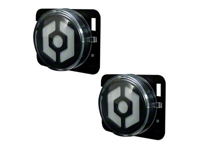 White OLED Front Fender Side Marker Lights; Clear (07-18 Jeep Wrangler JK)