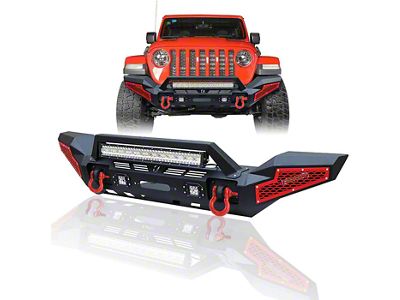 Winch Mount Front Bumper with LED Lights (18-26 Jeep Wrangler JL)