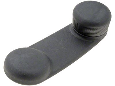 Window Crank Handle; Black (97-10 Jeep Wrangler TJ & JK)