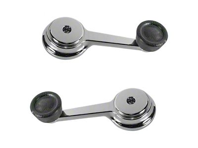 Window Crank Handles; Black (76-86 Jeep CJ7; 87-91 Jeep Wrangler YJ)
