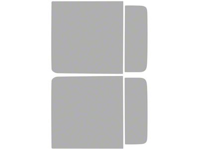 Window Tint Pre-Cut Kit; Rear Roll-Ups and Doors; 5% Dark (18-25 Jeep Wrangler JL 4-Door)