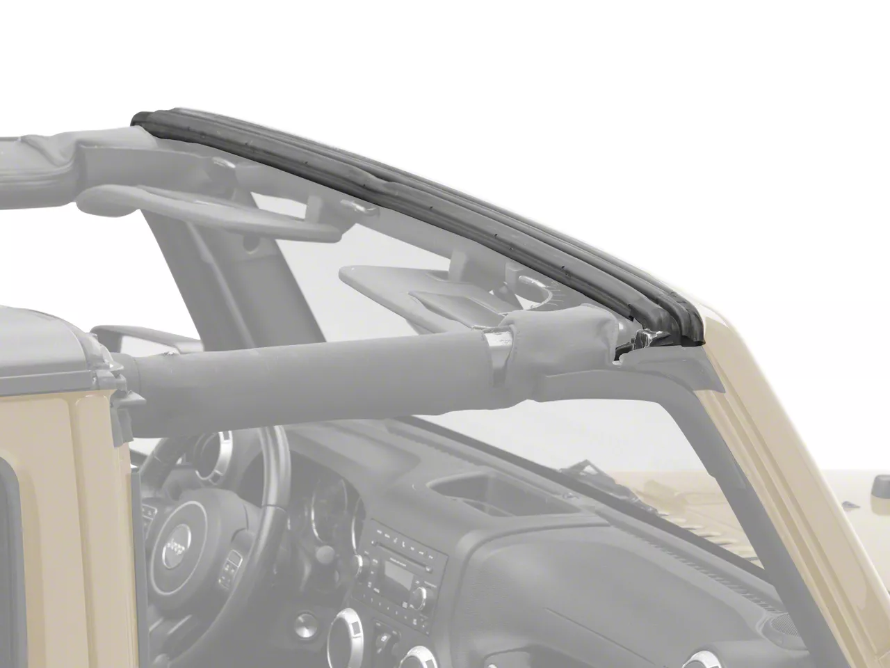 Jeep Wrangler Windshield Header Seal (0718 Jeep Wrangler JK) Free