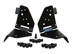 Windshield Hinge Kit; Black (76-95 Jeep CJ5, CJ7 & Wrangler YJ)