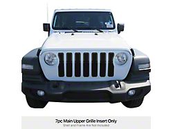 Wire Mesh Upper Grille Overlay; Black (18-24 Jeep Wrangler JL)