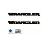 WRANGLER Hood Decal; Black with 392 Gold/Tan Outline (07-26 Jeep Wrangler JK & JL)