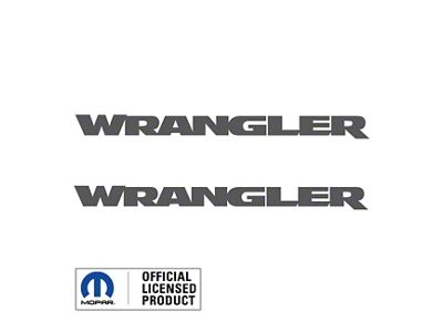 WRANGLER Hood Graphic; Dark Gray (07-25 Jeep Wrangler JK & JL)