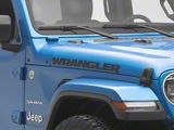 WRANGLER Hood Graphic; Matte Black (07-26 Jeep Wrangler JK & JL)