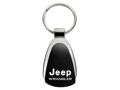Wrangler Teardrop Key Fob; Black