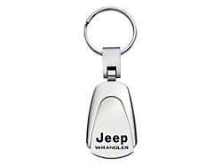 Wrangler Teardrop Key Fob; Chrome