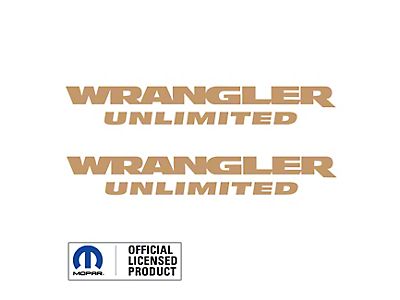 Jeep Wrangler Unlimited Fender Decal Sticker 4 X 10 | Custom Made In