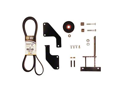 York Air Compressor Bracket Kit (07-11 3.8L Jeep Wrangler JK)