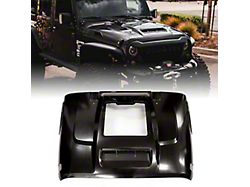 ZR1 Style Hood with Functional Heat Extractor; Unpainted (07-18 Jeep Wrangler JK)