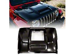 ZR1 Style Hood with Functional Heat Extractor; Unpainted (18-26 Jeep Wrangler JL, Excluding Rubicon 392)