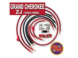 JeepCables Big 7 Battery Cable Kit; 2GA (93-98 4.0L Jeep Grand Cherokee ZJ)