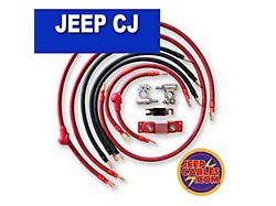 JeepCables Big 7 Battery Cable Kit; 4GA (76-86 4.2L Jeep CJ7)