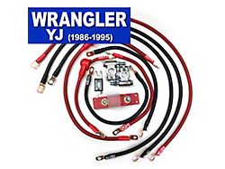 JeepCables Big 7 Battery Cable Kit; 4GA (87-90 2.5L Jeep Wrangler YJ)