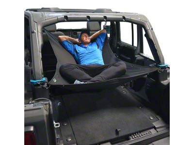 JKloud Hammock Sunshade; Vantablack (87-06 Jeep Wrangler YJ & TJ; Excluding Unlimited)