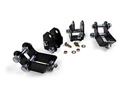 JKS Manufacturing Front and Rear Shock Extension Bracket Kit for 0 to 2.50-Inch Lift (20-24 Jeep Gladiator JT, Excluding Mojave)