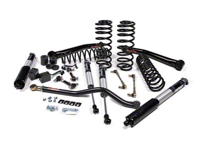 JKS Manufacturing 1.50-Inch J-Spec Suspension Lift Kit with FOX 2.5 IFP Performance Series Shocks and Front Lower Control Arms (18-25 Jeep Wrangler JL, Excluding 4xe, EcoDiesel & Rubicon 392)