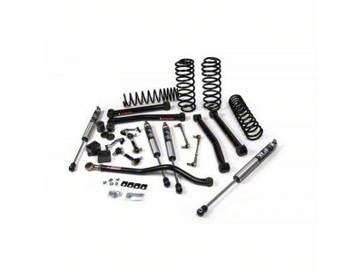 JKS Manufacturing 2.50-Inch J-Konnect Standard Rate Coil Suspension Lift Kit with FOX 2.0 Performance Series Shocks (18-25 Jeep Wrangler JL 4-Door, Excluding 4xe & Rubicon 392)