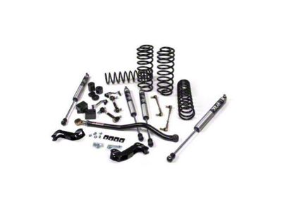 JKS Manufacturing 2.50-Inch J-Kontrol Standard Rate Coil Suspension Lift Kit with FOX 2.0 Performance Series Shocks (18-25 Jeep Wrangler JL 4-Door, Excluding 4xe & Rubicon 392)