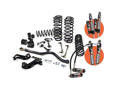 JKS Manufacturing 2.50-Inch J-Kontrol Standard Rate Coil Suspension Lift Kit with FOX 2.5 Performance Elite Series Shocks (18-25 Jeep Wrangler JL 4-Door, Excluding 4xe & Rubicon 392)