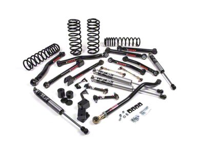 JKS Manufacturing 2.50-Inch J-Krawl Heavy Duty Rate Coil Suspension Lift Kit with FOX 2.0 Performance Series Shocks (18-25 Jeep Wrangler JL 4-Door, Excluding 4xe & Rubicon 392)