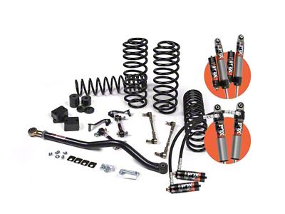 JKS Manufacturing 2.50-Inch J-Venture Standard Rate Coil Suspension Lift Kit with FOX 2.5 Performance Elite Series Shocks (18-25 Jeep Wrangler JL 4-Door, Excluding 4xe & Rubicon 392)