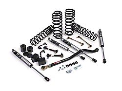 JKS Manufacturing 2.50-Inch J-Venture Standard Rate Coil Suspension Lift Kit with Shock Relocation Brackets (18-26 Jeep Wrangler JL 4-Door, Excluding 4xe & Rubicon 392)