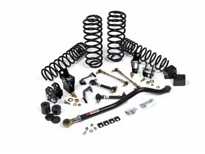 JKS Manufacturing 2.50-Inch J-Venture Heavy Rate Coil Suspension Lift Kit with Shock Relocation Brackets (18-25 Jeep Wrangler JL 4-Door, Excluding 4xe & Rubicon 392)