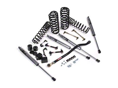 JKS Manufacturing 2.50-Inch J-Venture Heavy Duty Rate Coil Suspension Lift Kit with FOX Adventure Series Shocks (18-25 Jeep Wrangler JL 4-Door, Excluding 4xe & Rubicon 392)