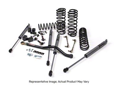 JKS Manufacturing 2.50-Inch J-Venture Heavy Duty Rate Coil Suspension Lift Kit with FOX 2.0 Performance Series Shocks (18-25 Jeep Wrangler JL 4-Door, Excluding 4xe & Rubicon 392)