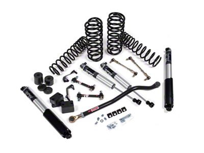 JKS Manufacturing 2.50-Inch J-Venture Heavy Rate Coil Suspension Lift Kit with FOX 2.5 IFP Performance Series Shocks (18-25 Jeep Wrangler JL 4-Door, Excluding 4xe & Rubicon 392)