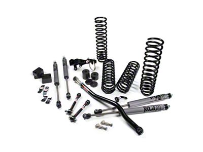 JKS Manufacturing 2.50-Inch J-Venture Suspension Lift Kit with FOX Adventure Series Shocks for RHD Models (07-18 Jeep Wrangler JK 4-Door)